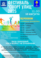 Фестиваль "Спорт улиц" 2025