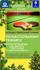 ТУРНИР ПО НАСТОЛЬНОМУ ТЕНИСУ.